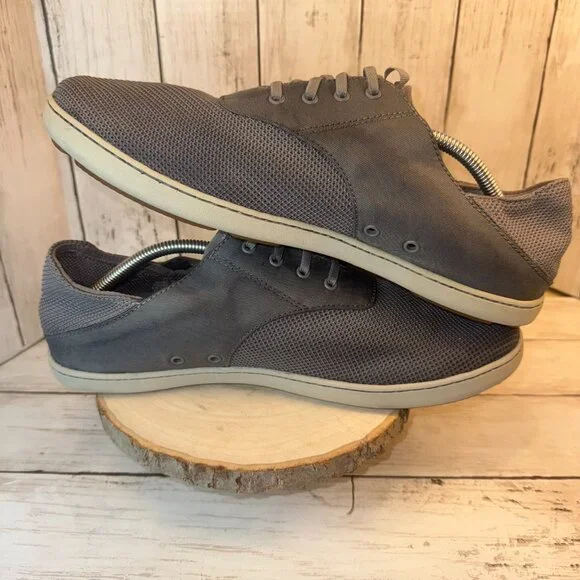 OluKai Nohea Moku Gray Mesh Slip On Casual Loafers Boat Shoes Mens Size 12 - Picture 6 of 9